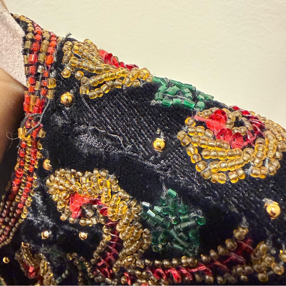 Vintage Adrianna Papell Beaded Velvet Trophy Jacket PS - Picture 8 of 9